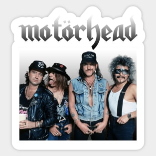 Motorhead Gradient White Sticker